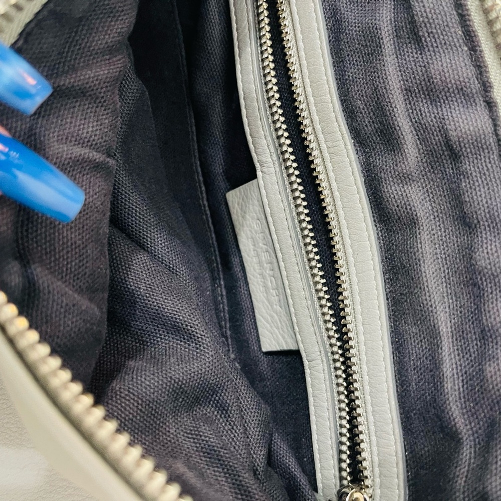 Givenchy Elegant Gray Leather Backpack - image 6